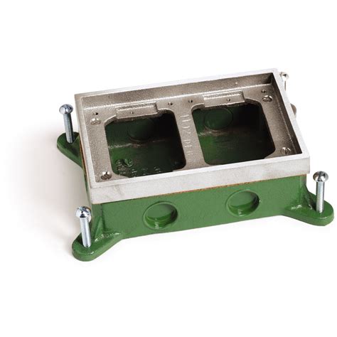 electrical floor box depth|shallow depth outlet box.